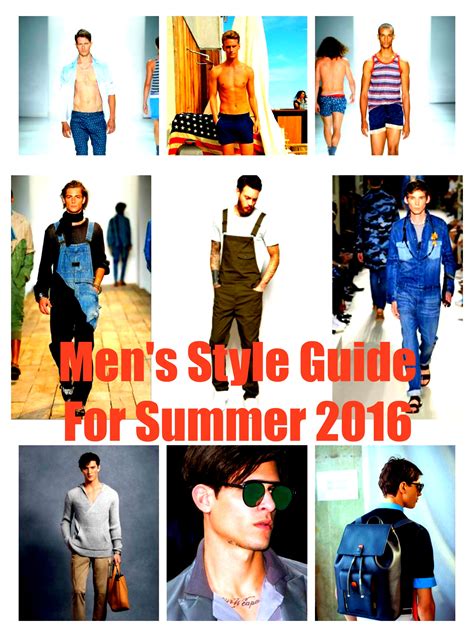 Mens Style Guide For Summer 2016