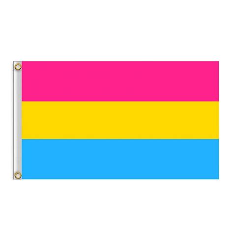 3x5ft pansexual pan gay pride flag polyester lgbt omnisexual rainbow equality flags for outdoor