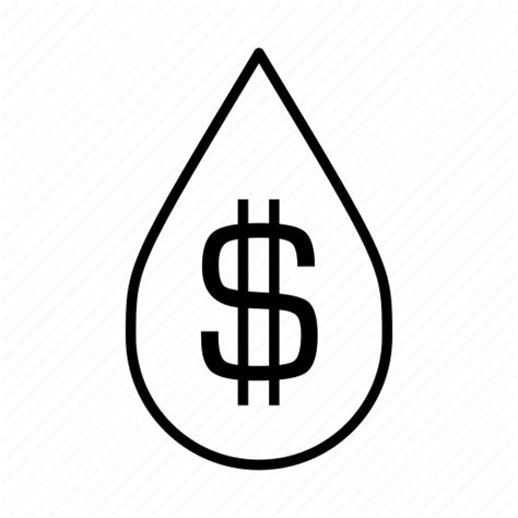 Conserve Dollar Sign Energy Costs Money Water Bill Water Droplet
