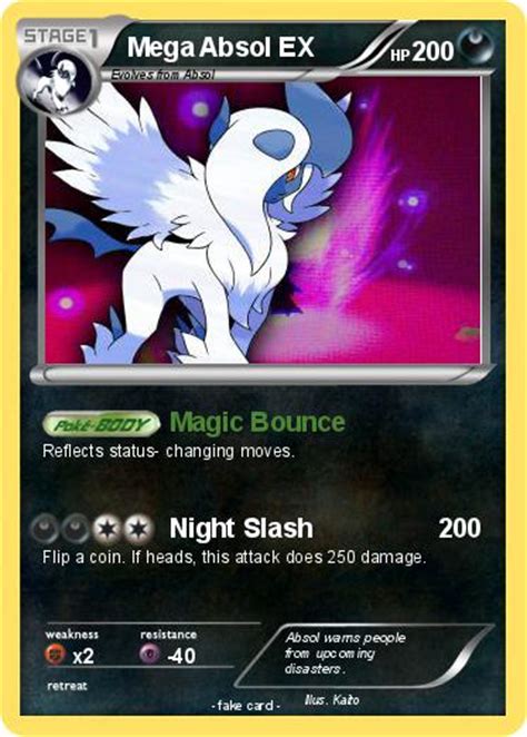Pokémon Mega Absol Ex 7 7 Magic Bounce My Pokemon Card