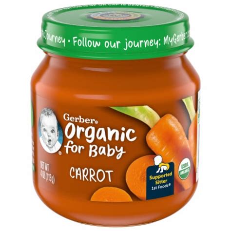 Gerber® 1st Foods Organic Carrot Baby Food Jar 4 Oz Foods Co