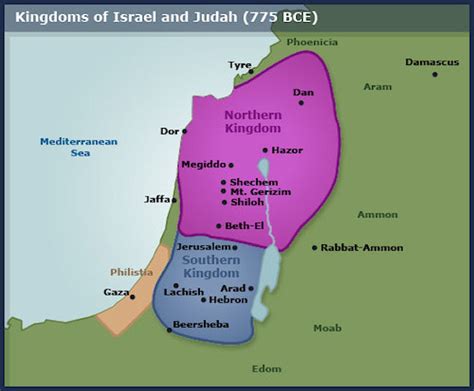 Maps Kingdoms Of Israel And Judah