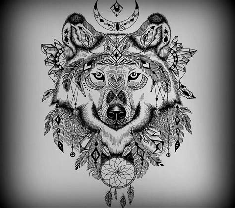 Wolf Mandala By Stefi Simon Whi