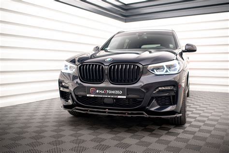 Splitter przedni v.1 bmw x3 g01 m-pack gloss black