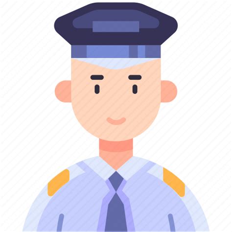 Male Pilot Man Profession Captain Airport Flight Icon Download
