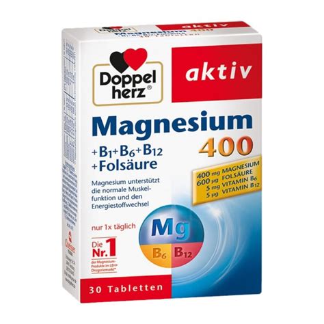 Find patient medical information for vitamins b1 b6 b12 intramuscular on webmd including its uses, side effects and safety, interactions, pictures, warnings and user ratings. Doppelherz Magnesium 400 + B1 + B6 + B12 single pack at nu3