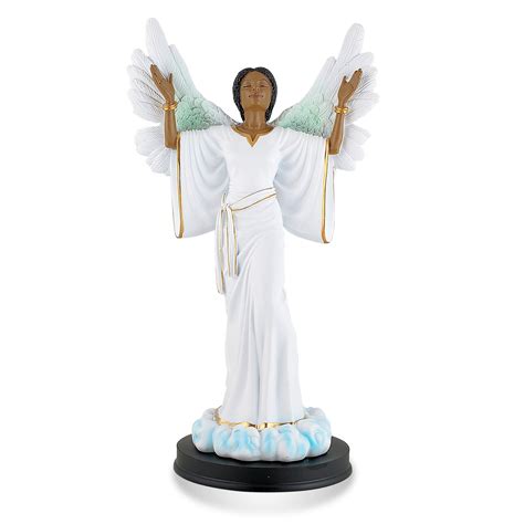 Thank You Lord Black Angel Figurine Praise And Worship Collection