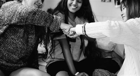 Teenage Girls Bedroom Fist Bumping Free Photo Rawpixel