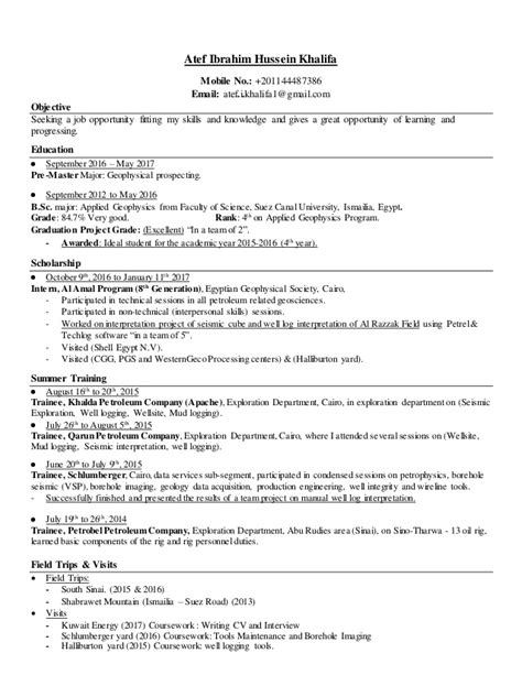 Learn how to write a strong college graduate resume with our resume examples, template, and expert writing tips for recent college graduates. Fresh Graduate Geoscientist - Geophysics (Resume)