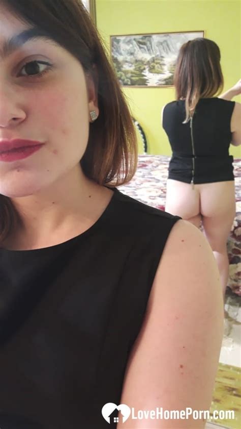 Naughty Brunette Strips Off Her Black Dress 17 Photos XXX Porn Album