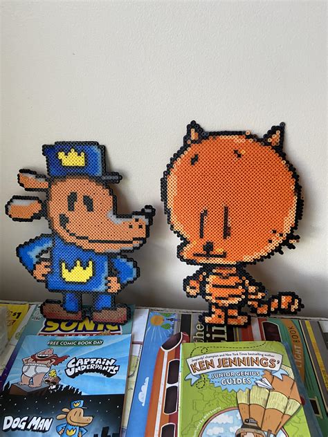 Dog Man And Lil Petey Beadsprites