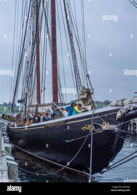 Tourists Tour The Bluenose Ii Schooner Lunenburg Nova Scotia Canada