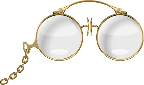 Banner Free Stock Free Clipart Of Eyeglasses Gold Eye Glasses Png