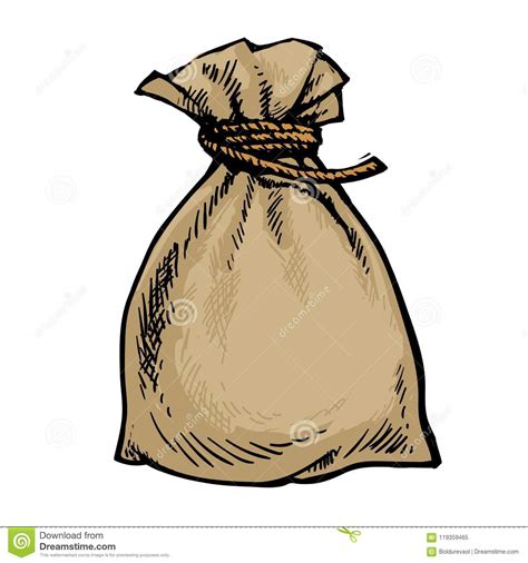 Maybe you would like to learn more about one of these? Old Canvas Sack Full Of Money Stock Vector - Illustration of drawing, sack: 119359465