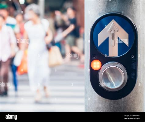 Pedestrian Traffic Light Crossing Push Button Controller In Bangkok