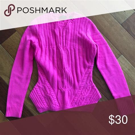 Ted Baker Hot Pink Peplum Sweater Xs Peplum Sweater Sweaters