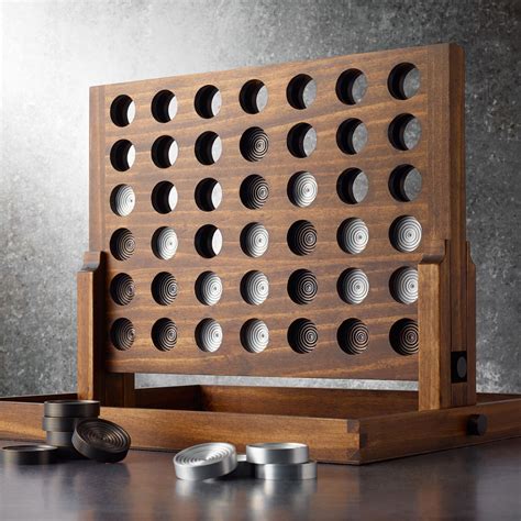 Wood And Aluminum Connect Four Game The Green Head