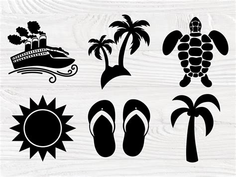 Summer Clipart Beach Svg Sunglasses Palm Tree Etsy España