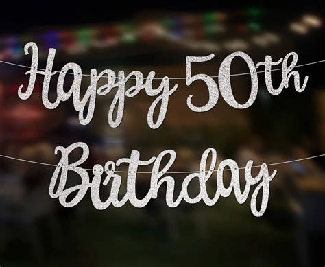 Personalised Custom 50th Birthday Banner Party Decorations Any Etsy