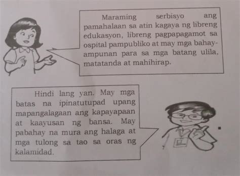 1 Batay Sa Nabasa Mong Pag Uusap Ng Dalawang Bata Mahalaga Ba Ang