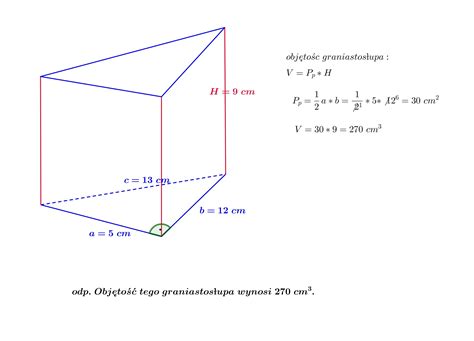 Oblicz Objetosc Graniastoslupa Prostego O Wysokosci Cm Margaret Wiegel