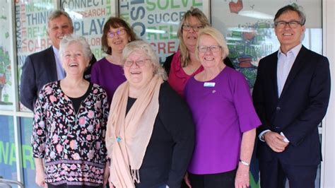 community members council staff and librarians past and present celebrate 30th anniversary of