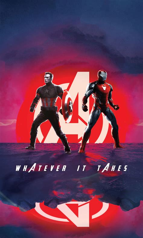 1280x2120 avengers endgame tony and captain america iphone 6 hd 4k wallpapers images