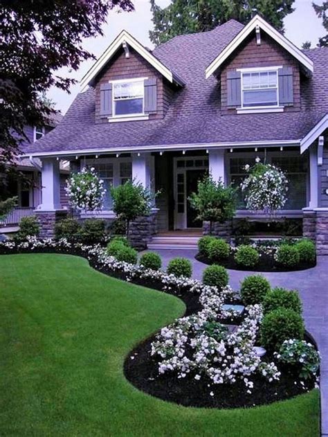 Adorable 25 Stunning Home Front Garden Designs That Make Your Home Look