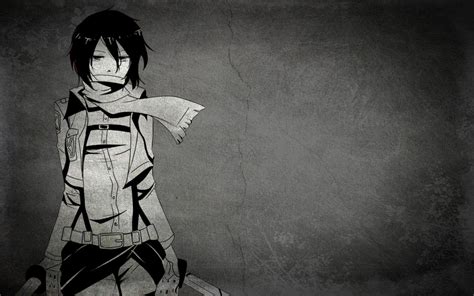 Black And White Anime Girl Wallpapers Top Free Black And White Anime