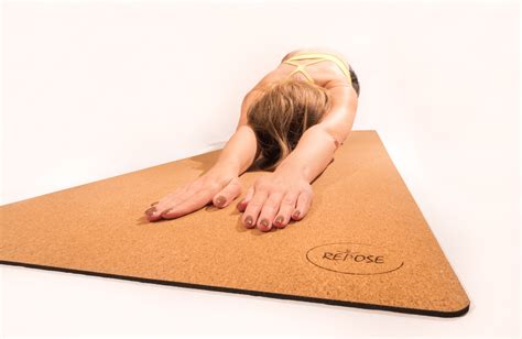 Repose Eco Friendly Yoga Mat Organic Cork And Natural Rubber Etsy