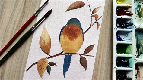 How To Paint Birds In Watercolor Real Time Video Draw With David Youtube