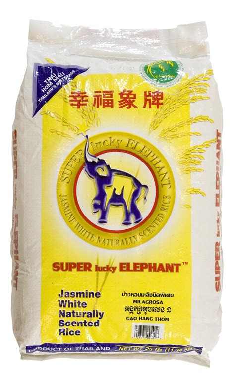 Super Lucky Elephant Jasmine Rice 25 Lb