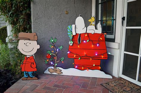 Made Some Peanuts Themed Yard Art For My Wife Will Add Pieces To It