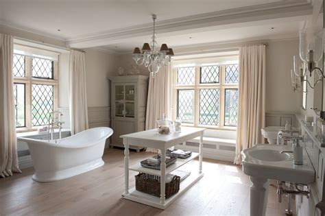 Sims Hilditch Cotswold Manor House Master Bathroom With A Free Standing