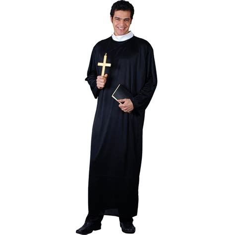 Mens Priest Father Minister Religious Halloween Costume M Male Fancy Dress Costumes Priest