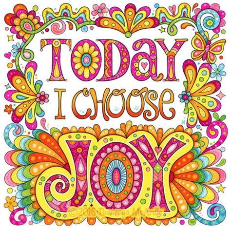 The Words Today I Choose Joy Are In Bright Colors On A Yellow