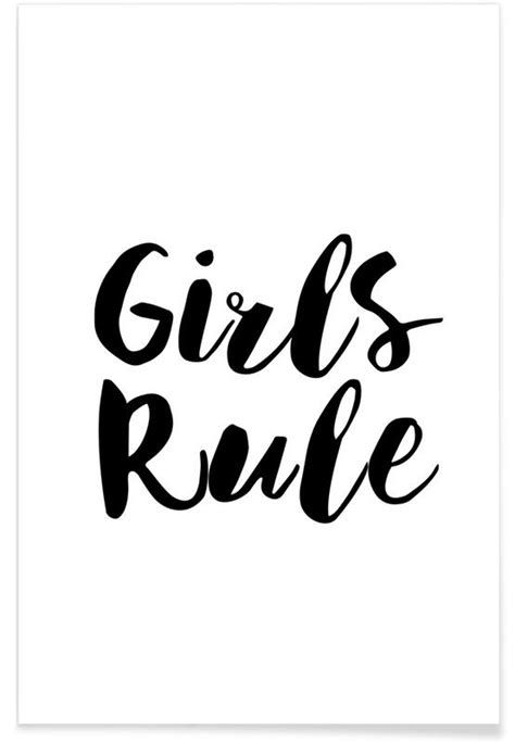 Girls Rule Poster Juniqe