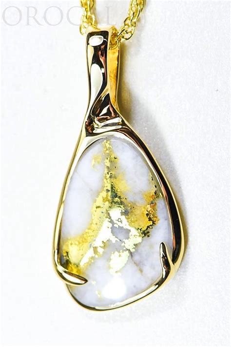 Gold Quartz Pendant Orocal Psc101qx Genuine Hand Crafted Jewelry 1