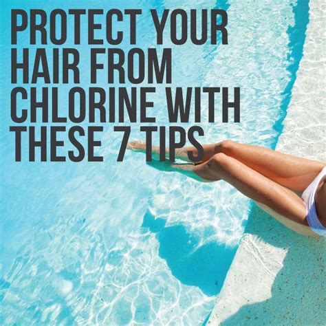 Keep Chlorine In The Pool And Out Of Your Hair Swimmers Hair Pool Hairstyles Hair Treatment
