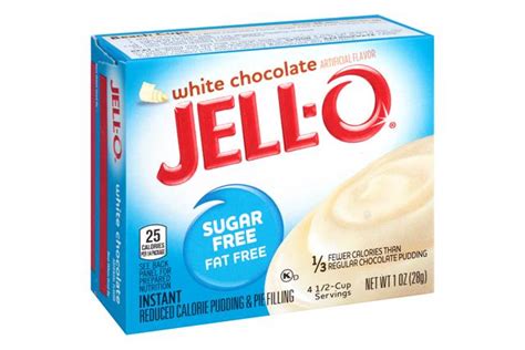 Check spelling or type a new query. Jell-O Pudding-Instant White Chocolate Sugar Free Fat Free ...