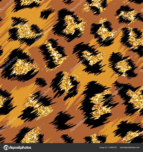 Leopard Print Wallpaper Glitter Fashionable Leopard