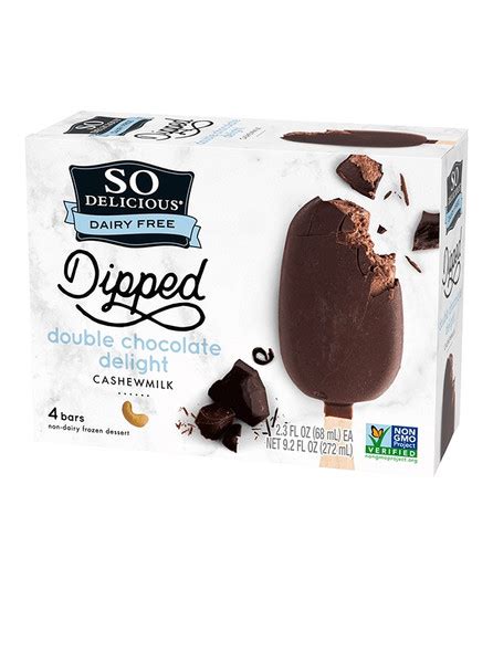 So Delicious Dipped Double Chocolate Delight Cashewmilk Ice Cream