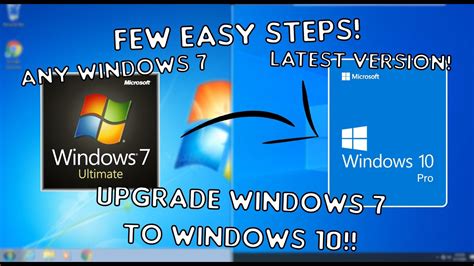 How To Upgrade Windows 7 To Windows 10 Free And Easy Way Youtube