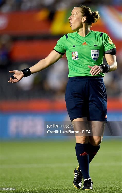 referee margaret domka of usa gestures during the fifa women s world news photo getty images