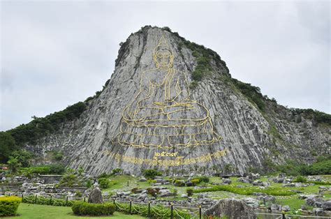 Buddha Mountain Pattaya Huge Laser Carved Buddha Image