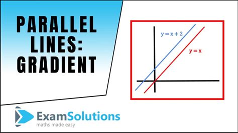 Parallel Lines Gradient Examsolutions Youtube