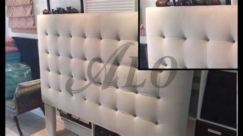 Diy Buttonless Tufted Headboard Diy Alo Upholstery Youtube