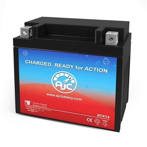 Big Crank Etx14 12v Powersports Replacement Battery This Is An Ajc