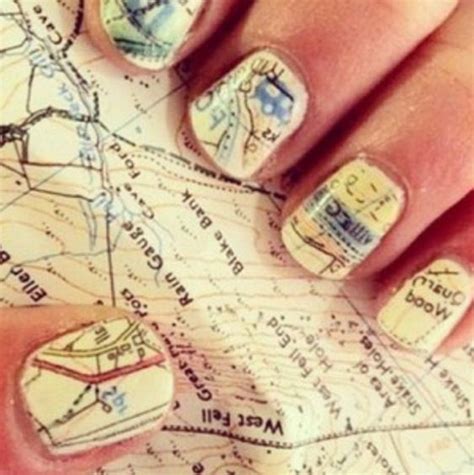 Map Nails Paint Nails White Soak Map In Rubbing Alcohol Transfer Image