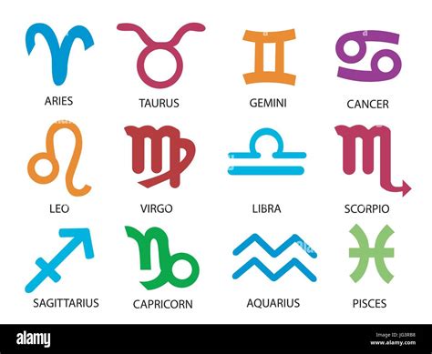 Nacimiento Del Horóscopo Zodiaco Signos Ilustración Vectorial Imagen